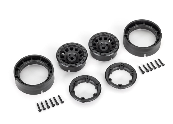Traxxas 9781, Beadlock-Hjul, Sort