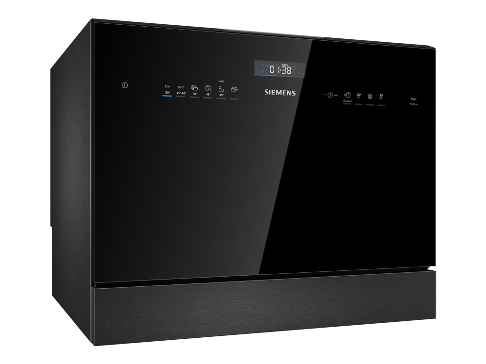 Siemens iQ500 SK25IB00TE - Diskmaskin - djup: 50 cm - svart | Vitvaror - Diskmaskiner - Bänkdiskmaskiner | GameStuff