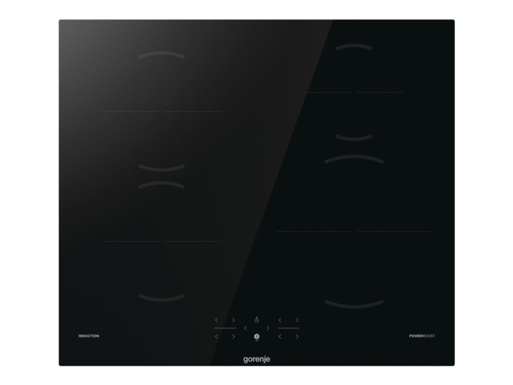 Gorenje G400 GI6401BSC - Induktions kogeplade - 4 plader - Niche - bredde: 56 cm - dybde: 49 cm - rammeløs - sort