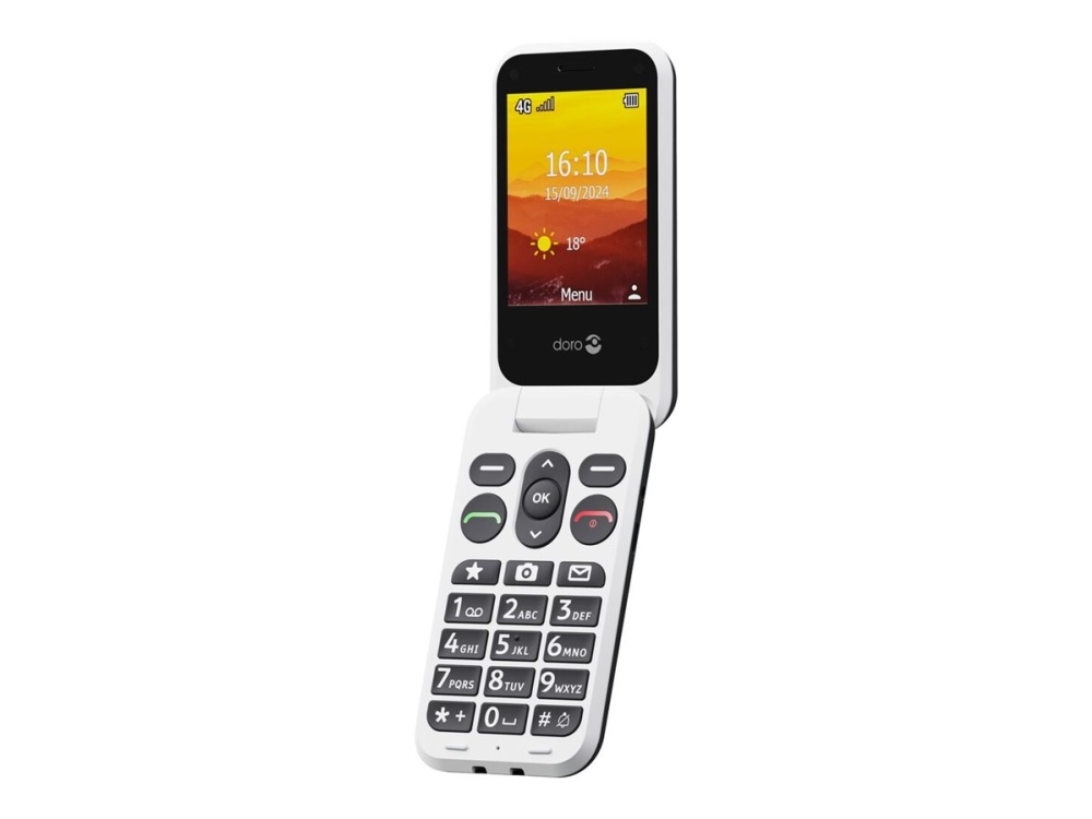 Doro Leva L21 - 4G Funktionstelefon - Ram 64 Mb / Intern Hukommelse 128 Mb - Microsd Slot - Lcd Display (Tft) - 320 X 240 Pixels (60 Hz) - Rear Camer