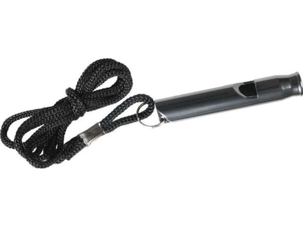 Survival-Pfeife - Aluminium - Schwarz-Schwarz