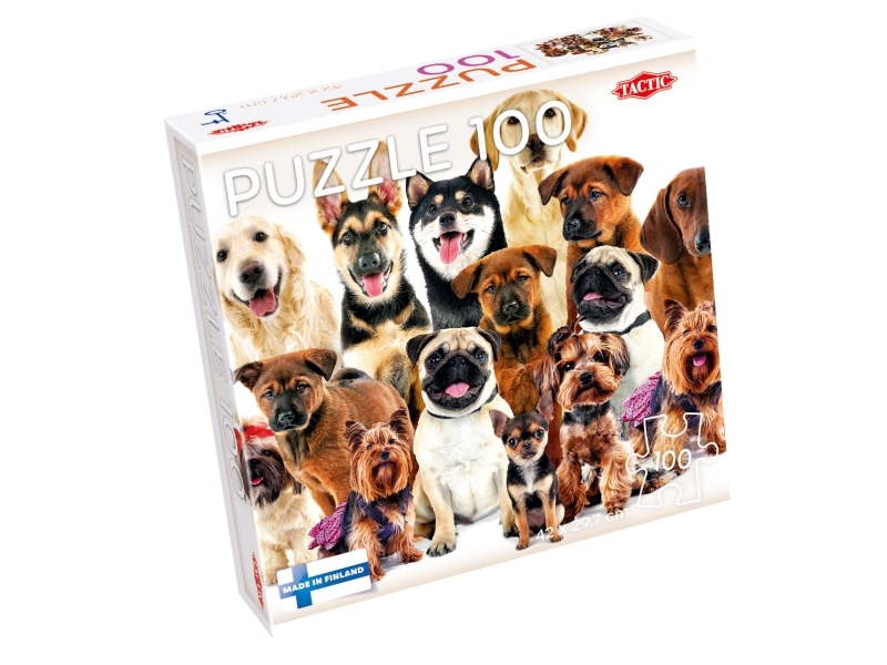 Tactic Puzzle Lovers Group of Cute Dogs 100 pcs puzzle