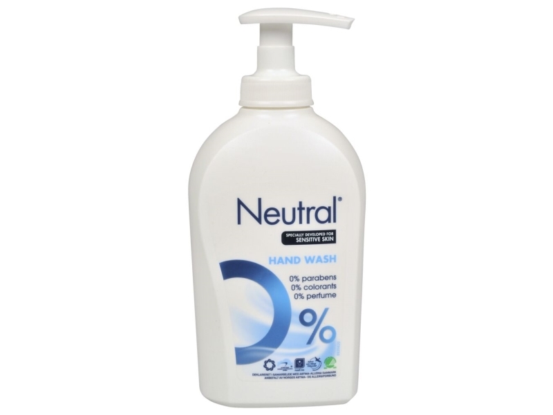 Neutral 0%, Hænder, Flydende Sæbe, Rengøring, Oval, 250 Ml, 1 Stk