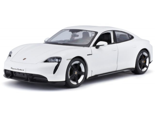 Bburago Porsche Taycan Turbo S Blau 1:24 Bburago