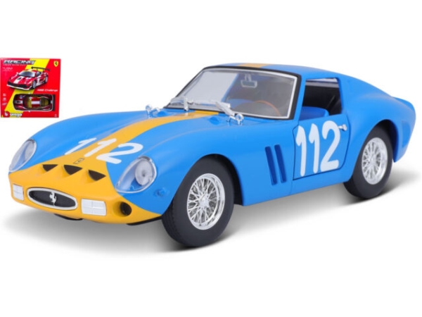 Bburago Ferrari Bausatz 250 Gto 1:24, Sportsbil Model, Formonterede, 1:24, Ferrari 250 Gto #112, Ethvert Køn, Metal, Plast