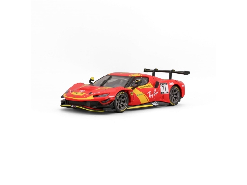 Bburago Ferrari 296 Gt3, Sportsbil Model, Formonterede, 1:43, Ferrari Racing 296 Gt3, Ethvert Køn, Metal, Plast