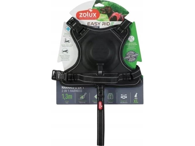 Zolux Automatik-Geschirr Mit Leine Easyride Xl Schwarz