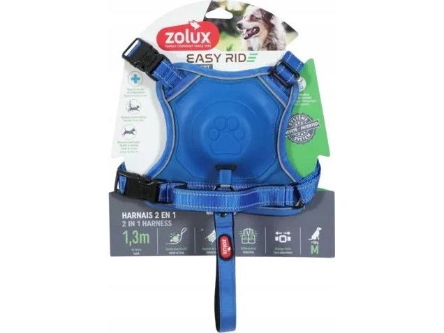 Zolux selen med automatisk snor Easyride M blå