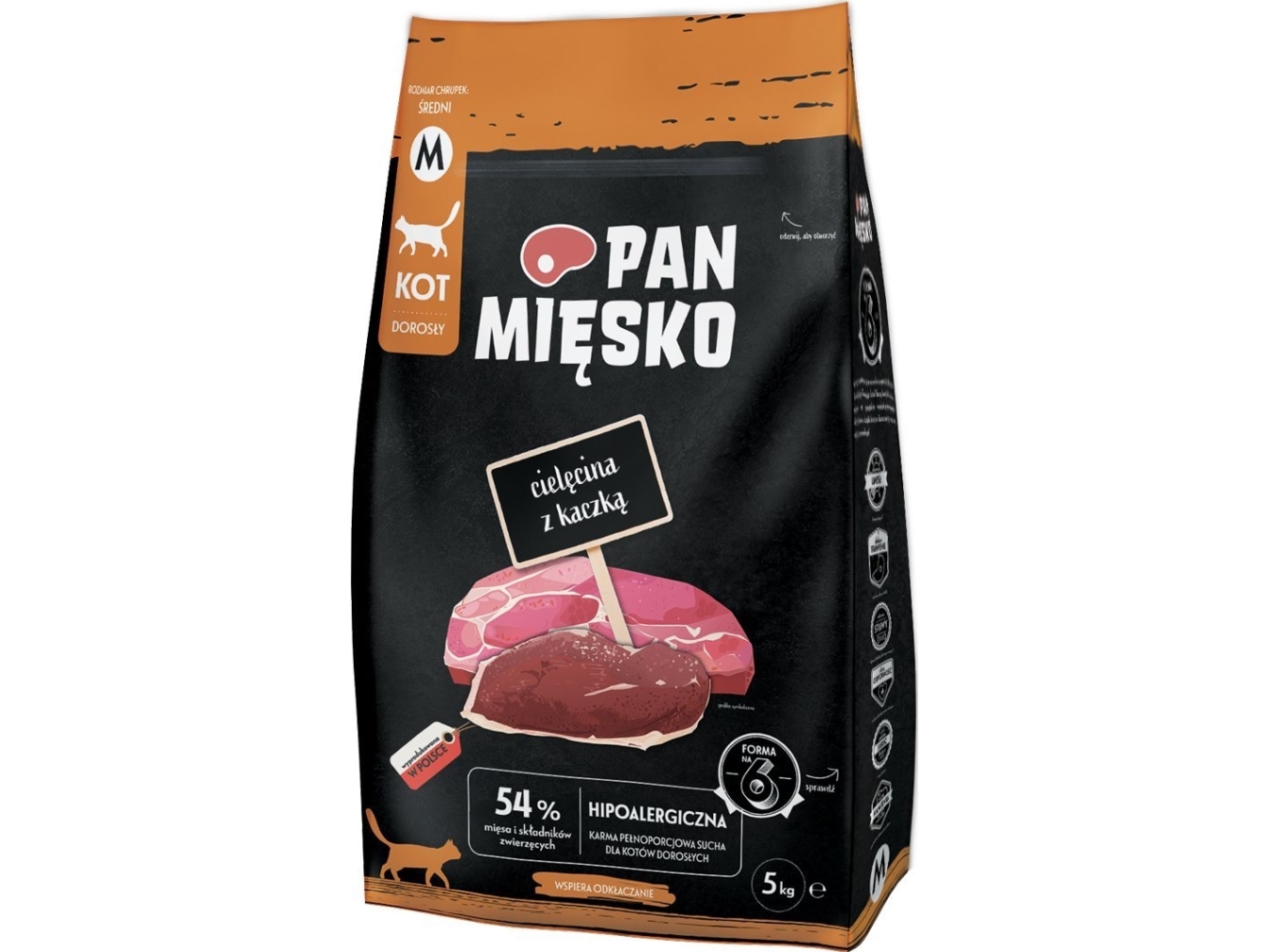 Pan Meat Tørfoder Til Katte Kalvekød Med And M 5Kg