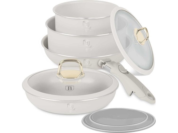 BERLINGER HAUS 9-DELAT KRUKMAKERI I TITAN BH-8253 SAHARA | Köksutrustning - Grytor & pannor - Grytor | GameStuff