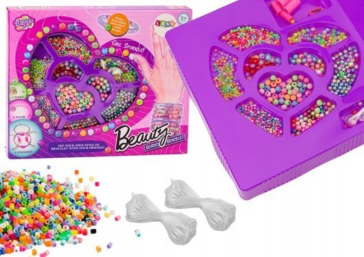 Leantoys Smykkeperler Armbånd Diy Farvet Kreativ