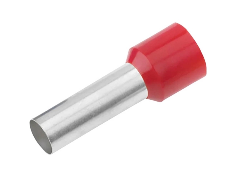 Cimco 187009 Aderendhülse 1 Mm² Teilisoliert Rot 100 St. (187009)