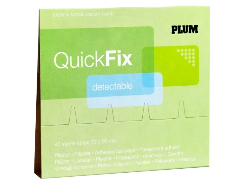Klebepflaster, Quickfix, 7,2X2,5Cm, Blau, 45 Stück