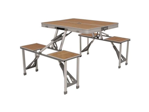 Outwell Dawson, 4 sittplatser, Inbyggda säten, Gjuten aluminium, Brun, 10,6 kg | Utomhus - Camping - Bord och stolar | GameStuff