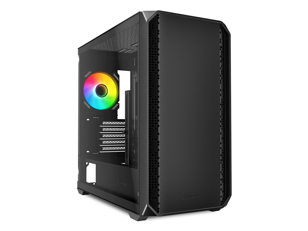 Sharkoon Mk2 Rgb, Micro Tower, Pc, Schwarz, Micro Atx, Mini-Itx, Multi, Taschenlüfter