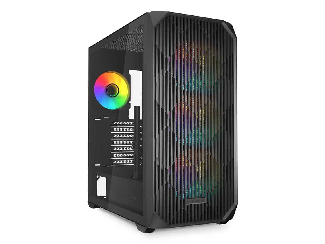 Sharkoon Ak3 Rgb, Midi Tower, Pc, Schwarz, Atx, Micro Atx, Mini-Itx, Multi, Taschenlüfter
