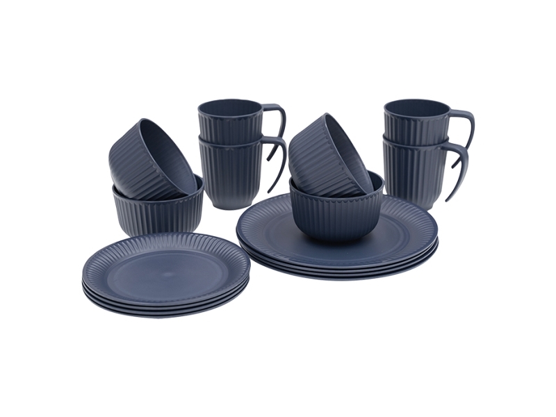 Outwell Delish Middagsset för 4 personer Mörkblå | Utomhus - Camping - Övrig utrustning | GameStuff