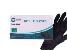 Nitrilhandsker, Safecare Nordic, 4,2 g, sort, str. M, pakke a 100 stk