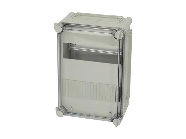MC EKJB 280x190x130 mm T-2FSH täydellinen DIN-kiskokotelo, jossa on sisäkappale 2x9 moduulille