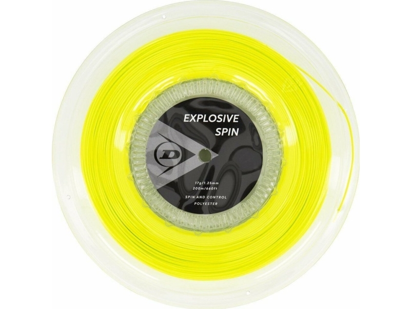 Tennis string DUNLOP Explosive Spin 1.25mm 17g 200m Monofilament Hexagonal Yellow | Sport & Träning - Sportutrustning - Badminton | GameStuff