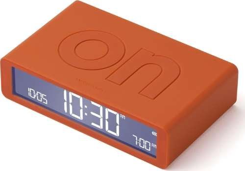 Lexon Flip Classic Double-Sided Alarm Clock Orange/Orange