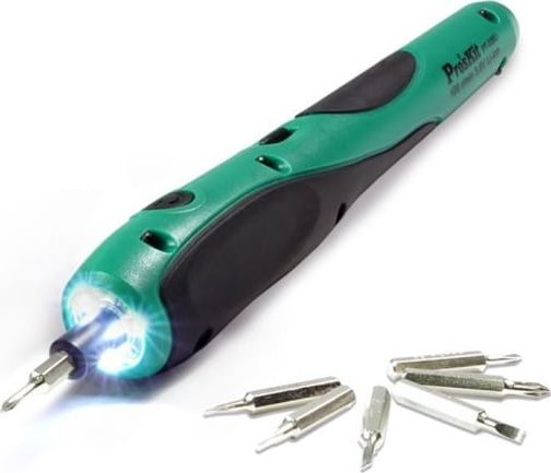 Elektrisk skruvmejsel USB uppladdningsbar, PT-036U ProsKit | Datorkomponenter - Datorchassin & Tilbeör - IT-Verktyg | GameStuff