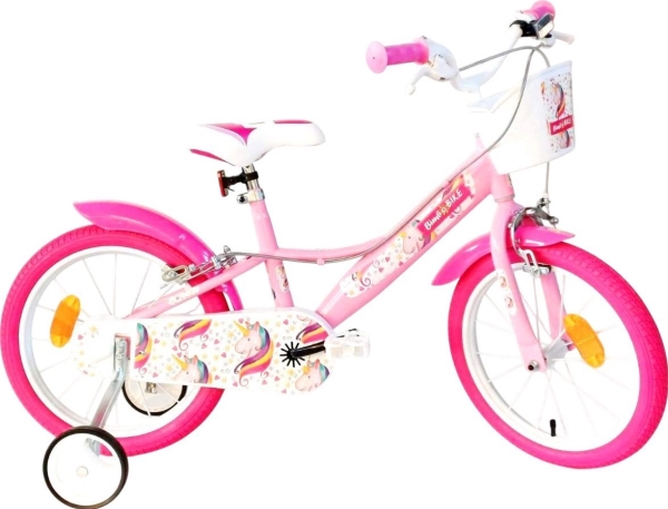 Bimbo Bike børnecykel Unicorn 16 77440 Wh/Pnk