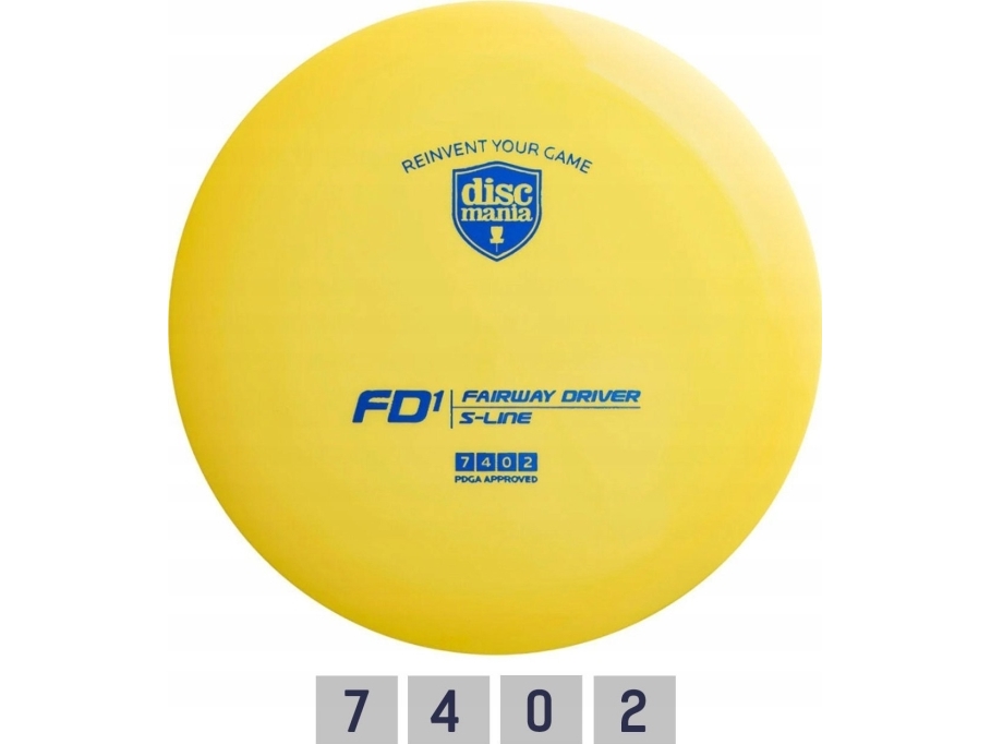 Diskgolfo diskas Fairway Driver S-LINE FD1 Yellow | Sport & Träning - Sportutrustning - Discgolf | GameStuff