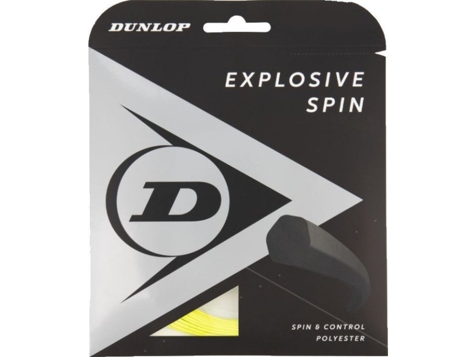 Tennis string DUNLOP Explosive Spin 1.25mm 17g 12m Monofilament Hexagonal Yellow