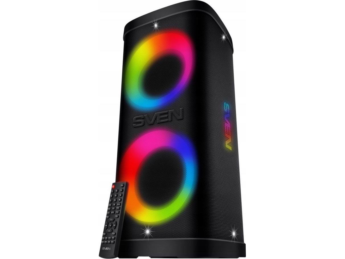 Portable Speaker Sven Ps-930, Black, Power Output 2X75w (Rms), Tws, Bluetooth, Fm, Usb, Microsd, Led-Display, Lithium Battery