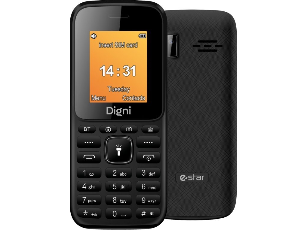Mobile Phone Estar Digni Mini, 32 Mb, Black