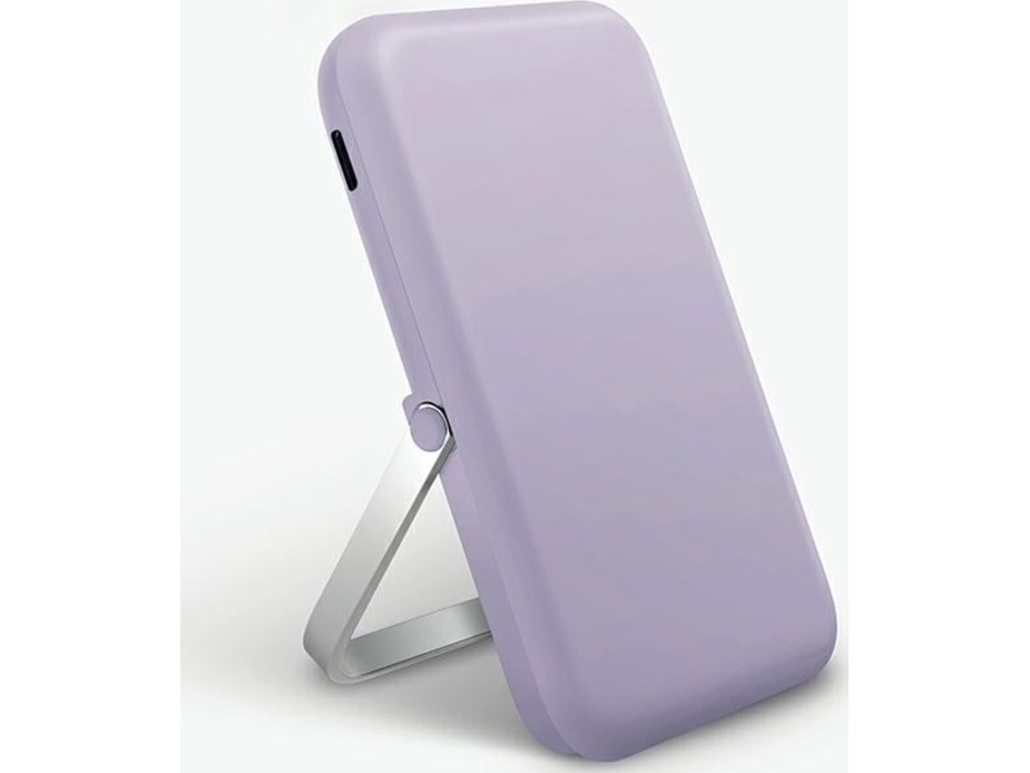 Uniq Powerbank Hoveo 5000Mah Usb-C 20Wpd Fast Charge Wireless Magnetic Liliowy/Lilac Lavender