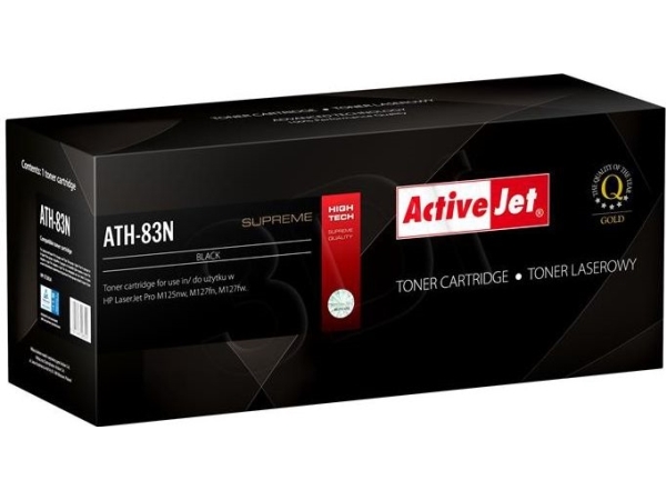 Activejet Ath-83N Tonerkartusche (Ersatz Für Hp 83A Cf283a, Canon Crg-737 Höchste 1500 Pages Schwarz), 1500 Seiten, Schwarz, 1 Stück(E)