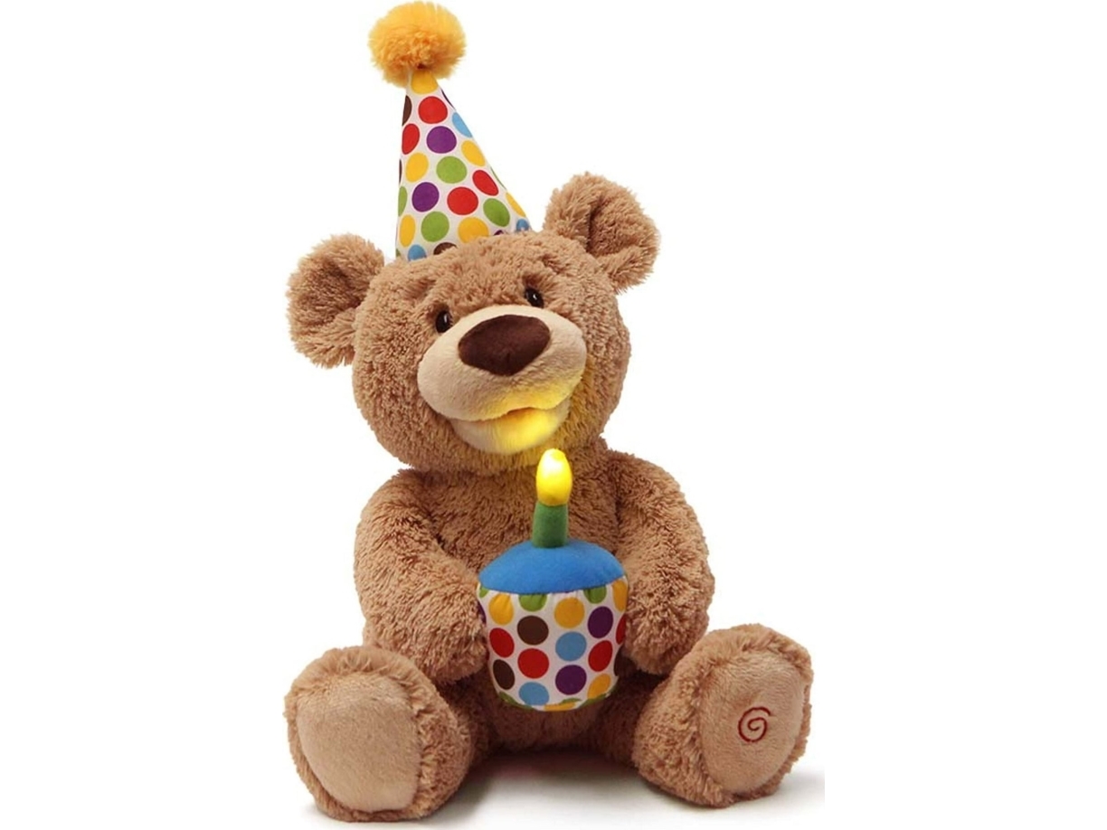 SM GUND GUND Muzikinis pliušinis gimtadienio meškutis, 43 cm