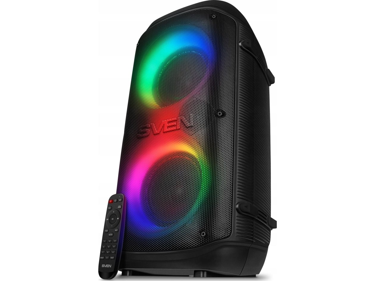 Garsiakalbis Sven Ps-800, Juodas (100W, Tws, Bluetooth, Fm, Usb, Micro Sd, Led Ekranas, 4400Ma*H)