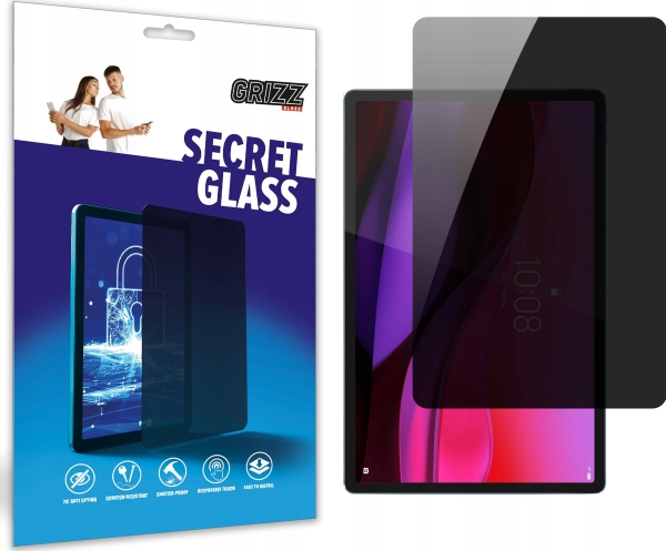 Grizzglass Secretglass Privatlivsglas Til Lenovo Yoga Tab Plus 12,7"
