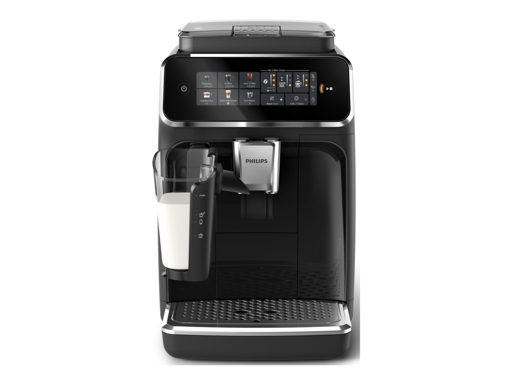 Philips 3300 Series Ep3341 - Automatisk Kaffemaskine Med Mælkeskummer - 15 Bar - Blank Sort