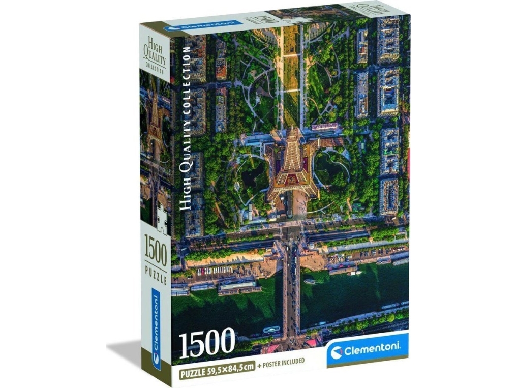 Clementoni Puzzle Compact Flying Over Paris 1500 Elementów (31742)