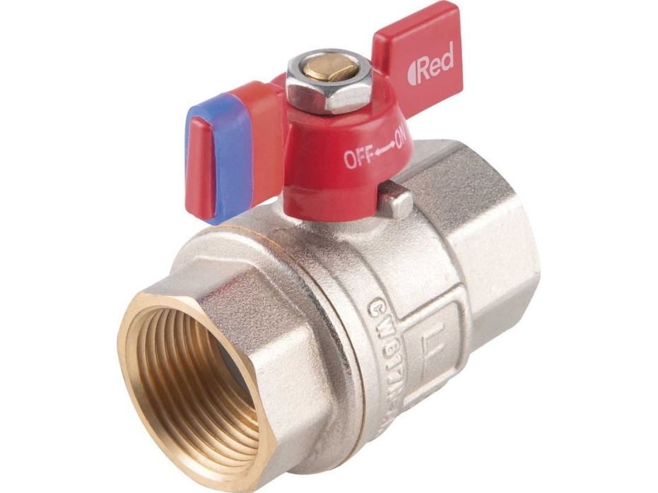 Ferro kuglehane, unions-/gevindnippel med sommerfugl 1/2 F-Power Pro