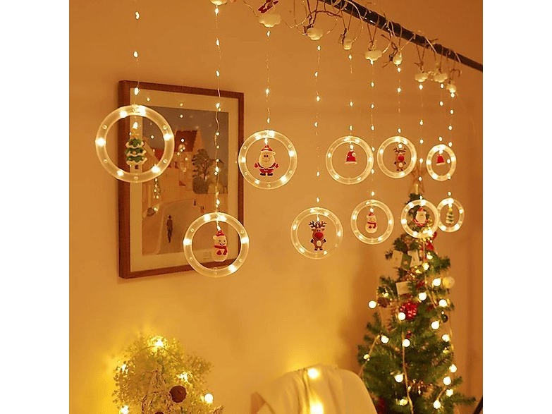 LED jouluvalot hahmot 10kpl - pyöreä