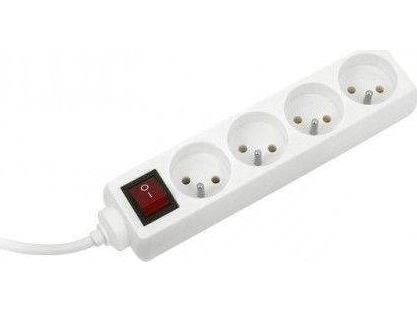 Connect It Konnoc DX-4FS 2m keturių lizdų maitinimo juosta su jungikliu