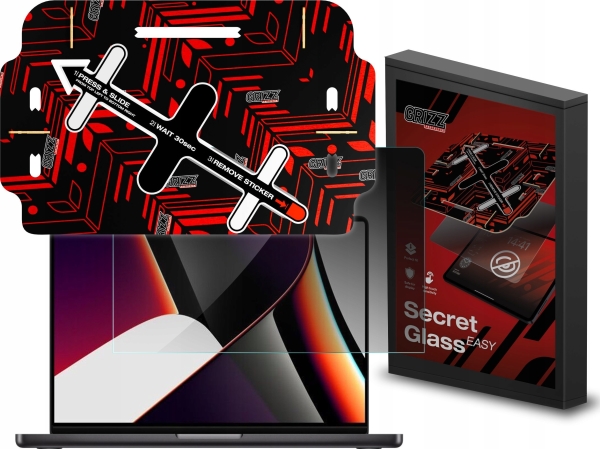 Grizzglass Secretglass Einfaches Sichtschutzglas Für Apple Macbook Pro 16" M4 Pro 2024