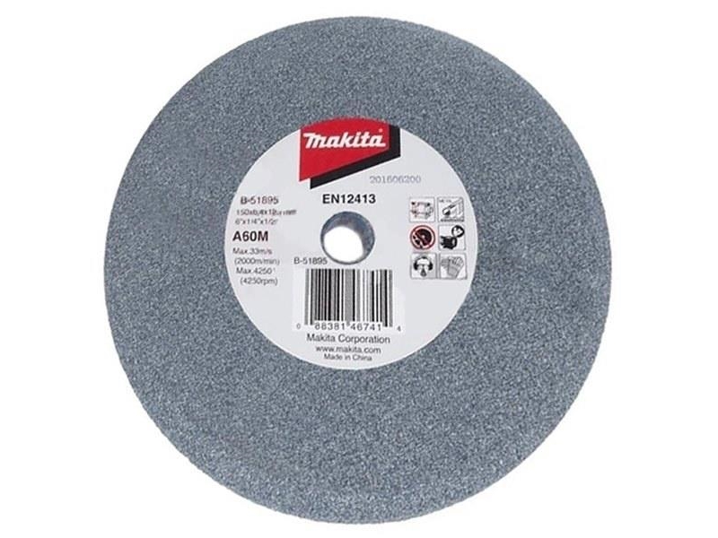 MAKITA slipsten för sten A60M 150x6,4x12,7mm | Köksutrustning - Knivar och brynstål - Slipsten | GameStuff
