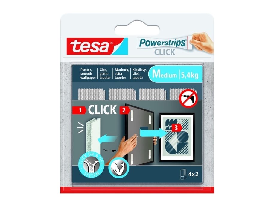 Powerstrip Tesa 77721 4 delar | Kontorsmaterial - Kontorstillbehör - Övriga | GameStuff