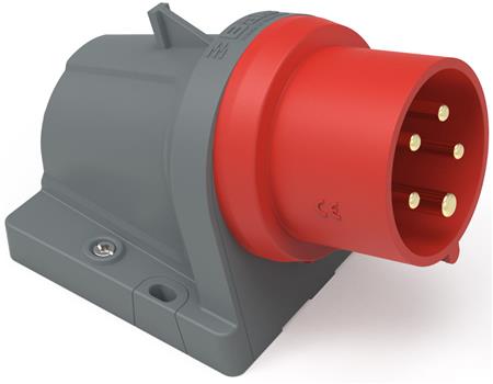 CEE Vägguttag H6 400V 16A 5-poligt IP44 röd, bredd x höjd 94x192 mm, ingång M32, polyamid INNOLINQ QC | EL Artiklar - Andra EL - Pluggar och uttag | GameStuff