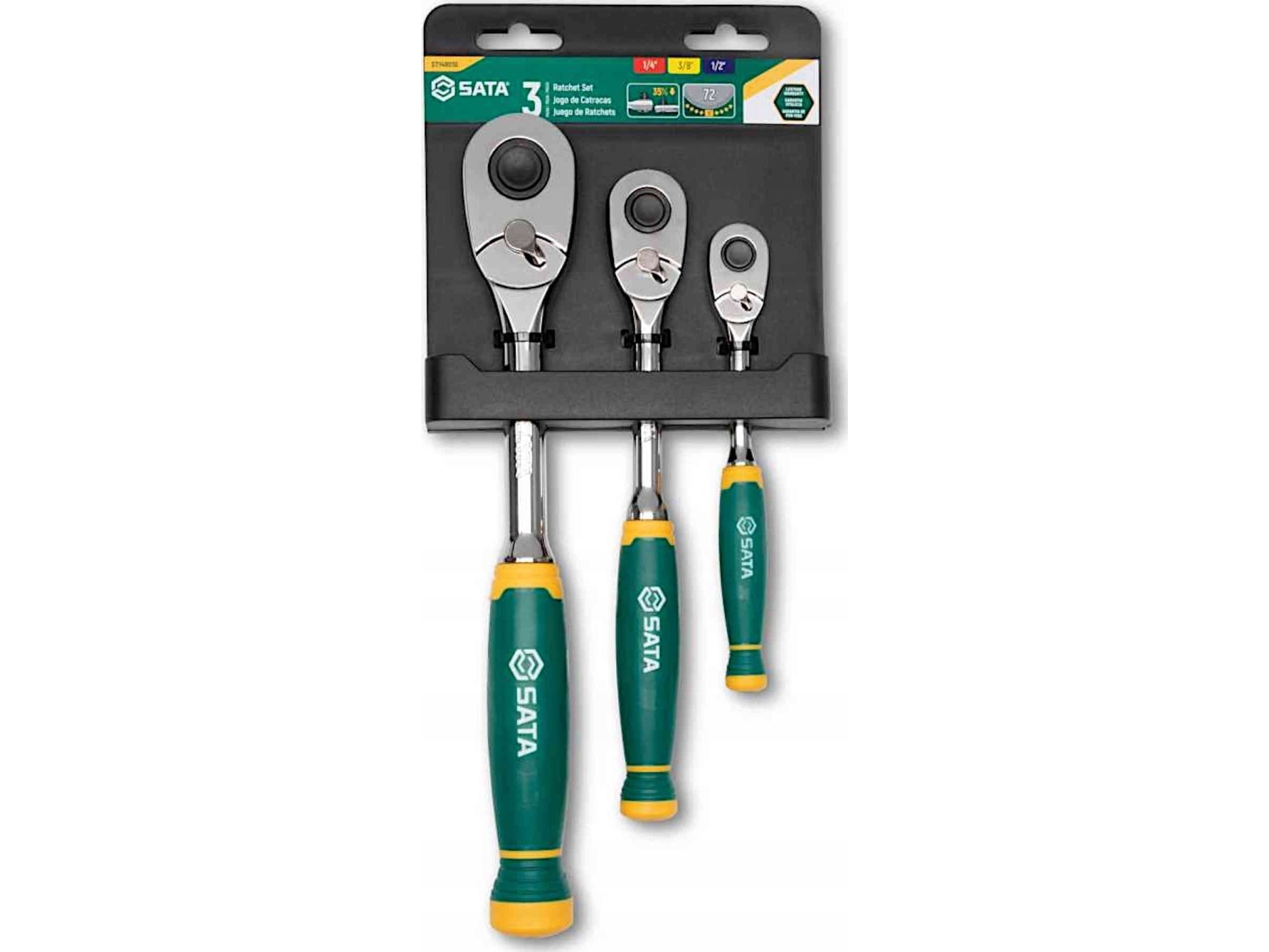 Sata Værktøjer 1/4",3/8",1/2" 72Z