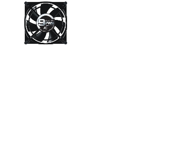 Arctic Fan 9 Pwm, Ventilator, 9,2 Cm, 600 Rpm, Sort
