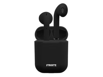 Streetz Tws-0003, True Wireless Stereo (Tws), 20 - 20000 Hz, Anrufe/Musik, 32 G, Kopfhörer, Schwarz