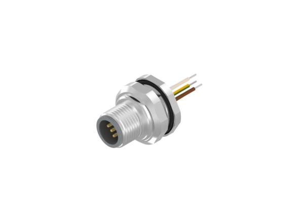 Conec 43-01013, M12x1, Nickel, Männlich, Kupfer, Kupfer, Ip67