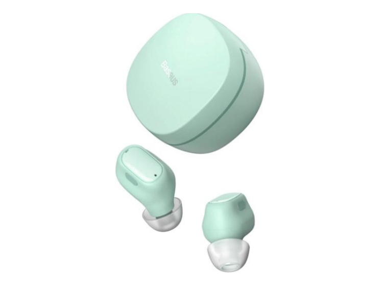 Baseus Bowie Wm01, Wireless, Calls/Music/Sport/Everyday, Headset, Green, Mint Colour